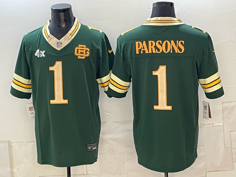 Men Green Bay Packers #1 Parsons green 2026 Nike NFL Jersey 101606->green bay packers->NFL Jersey